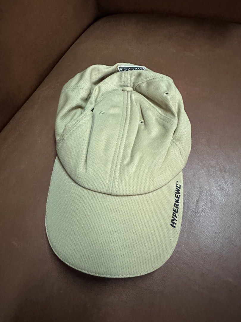 HyperKewl Evaporative Cooling Cap Size (Category: Caps & Hats) located in Manila. Submitted by clamchowder19 (Listing ID 1450582587, Image 1). Description: - HyperKewl evaporative cooling baseball cap - Keeps you cool by soaking in water and squeezing out excess - Adult size - Tan color with blue interior - Ideal for hot weather activities.