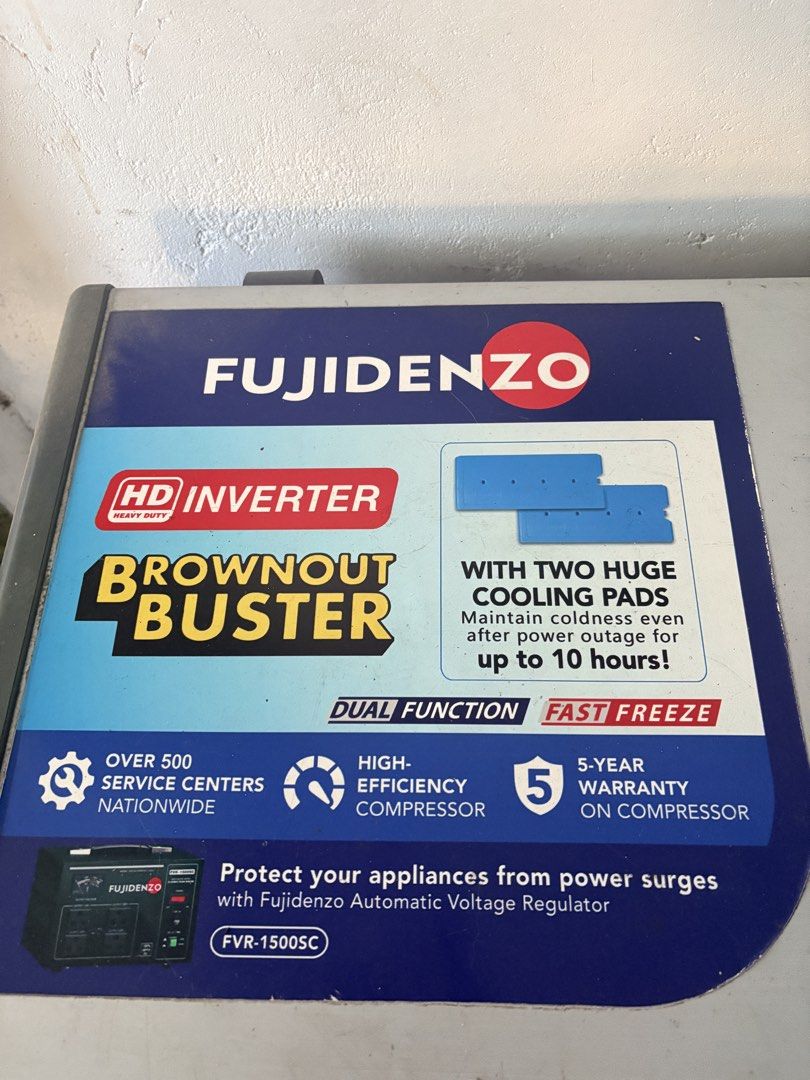 Ice Machine Maker + Fujidenzo Inverter Chest Freezer (Category: Refrigerators and Freezers) located in Bacoor. Submitted by aambroseee (Listing ID 1450732374, Image 1). Description: 📦 Inclusions (All-in, Gagamitin Mo Na Lang!): Ice Machine Maker (Slightly used, pinagana lang ng mga 9 times para i-test at gamitin saglit. Parang bago pa talaga!) Fujidenzo Inverter Chest Freezer (Matipid sa kuryente, perfect pang-stock ng yelo) Water Filtration Sys