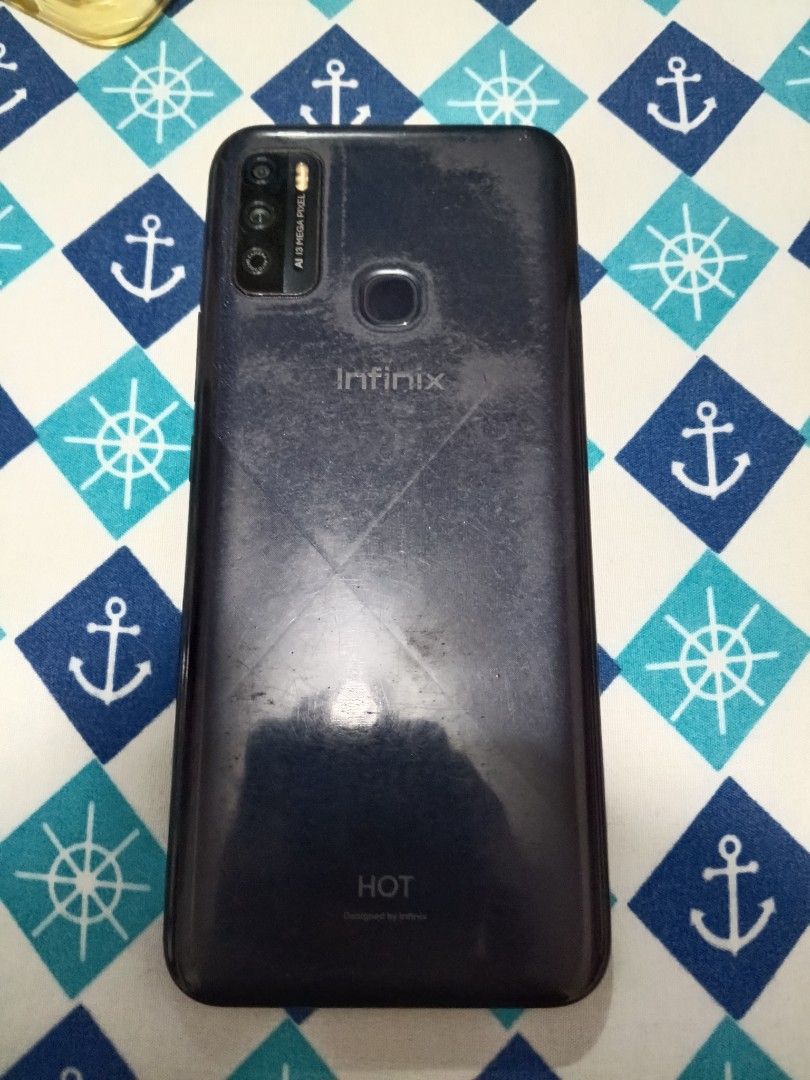 INFINIX Hot Play 9 (Category: Android Others) located in Manila. Submitted by berryyy. (Listing ID 1450541227, Image 1). Description: Specs: Helio A22 64 GB ROM & 4 GB RAM 6000 mAh Battery Dual Sim Card and SD Card Slot Condition: 95% Battery Health Occasional Ghost Touch Body - Fade and Scratches LCD - Scratches.