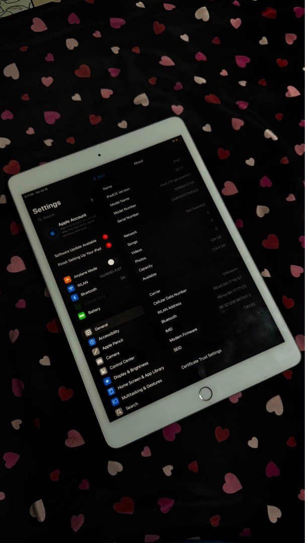 iPad 7th gen 128 gb (Category: iPad) located in Carmona. Submitted by nicolesll (Listing ID 1450594734, Image 3). Description: 100% LEGIT mag uupgrade lang. I can give you my soc med for better transaction..