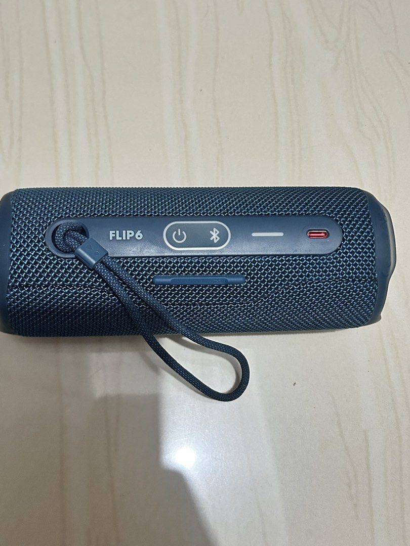 JBL Flip 6 Portable Waterproof Bluetooth Speaker (Category: Soundbars, Speakers & Amplifiers) located in Manila. Submitted by noblewind.bada92 (Listing ID 1450614680, Image 2). Description: - JBL Flip 6 Speaker - Color: Dark Blue - Portable and Waterproof - Bluetooth Connectivity - USB-C Charging Port - Includes Wrist Strap - Excellent Sound Quality for its Size - Easy to Carry Around.