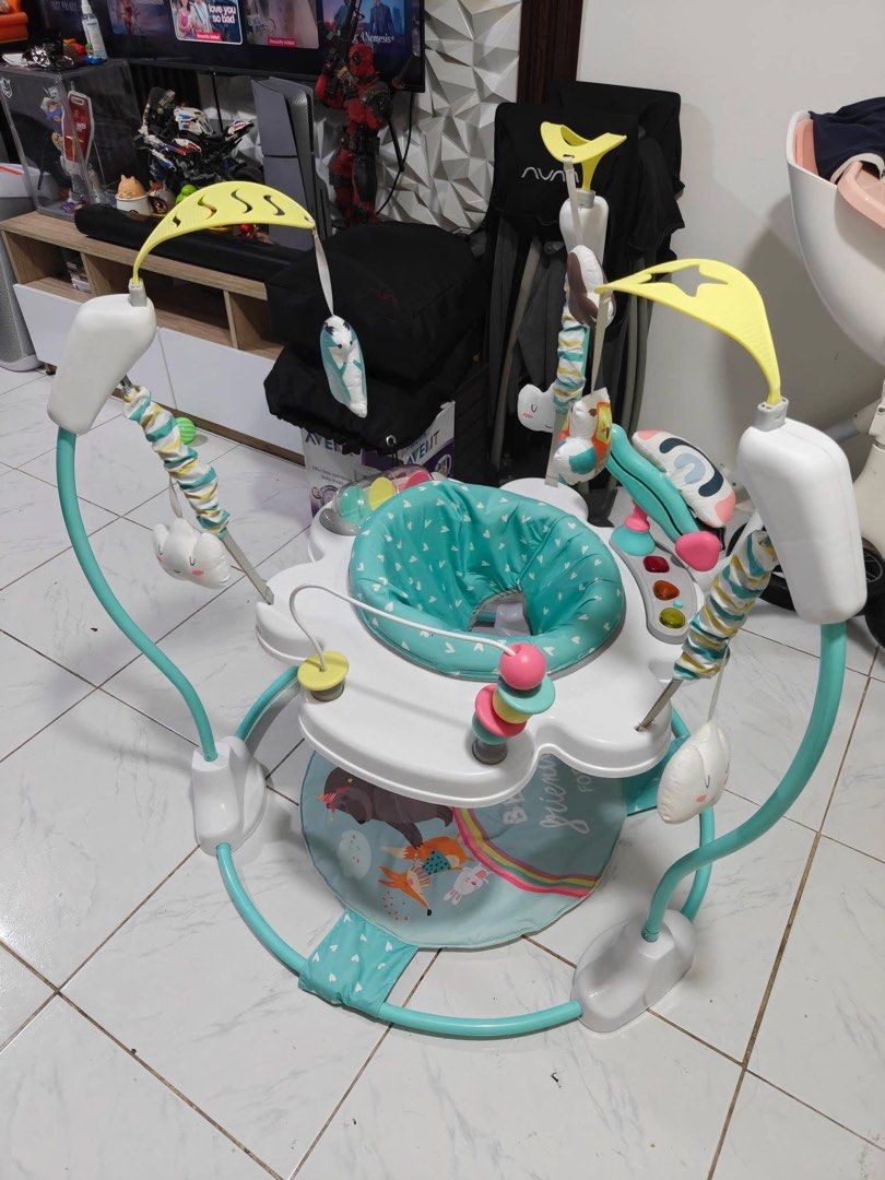 Jumperoo Activity Center (Category: Infant Playtime) located in Quezon City. Submitted by rhiri16 (Listing ID 1450663965, Image 2). Description: Jumperoo Activity Center Baby Company very good condition Slightly used 8k SRP 2299php na lang Marilao loc..