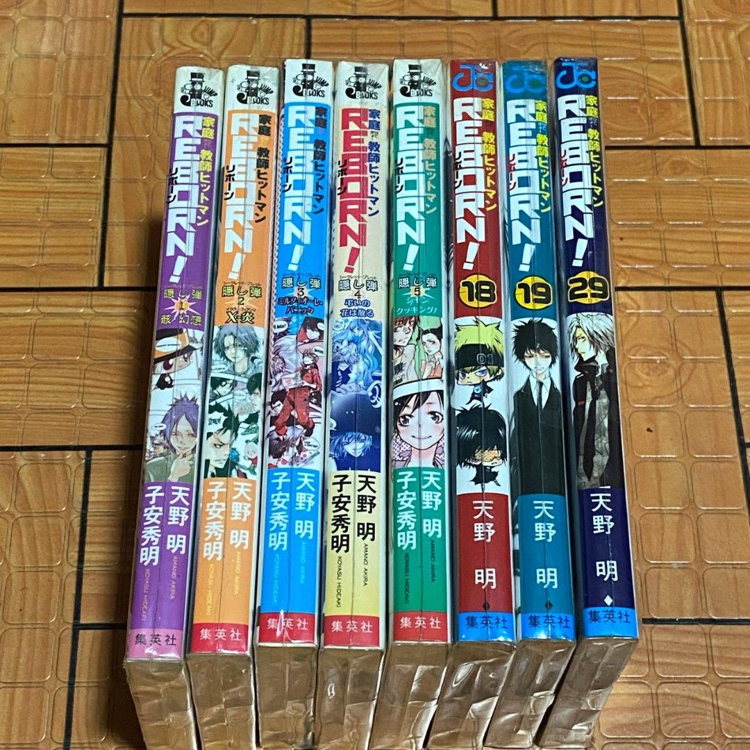 KHR Manga and Complete Novel Set (Category: Comics & Manga) located in Quezon City. Submitted by desuriia (Listing ID 1450556093, Image 1). Description: KHR Manga and Complete Novel Set Katekyou Hitman Reborn Manga & Novel Take All for ₱1,500.00 (Negotiable) Inclutions: (Novel) Vol. 1 - Poster Vol. 2 - Poster Vol. 3 Card, Sticker, and Poster Vol. 4- Card, Poster, and Hard Plastic Poster Vol. 5- Card, Poster, and Hard Plastic Poster (Manga) The bo