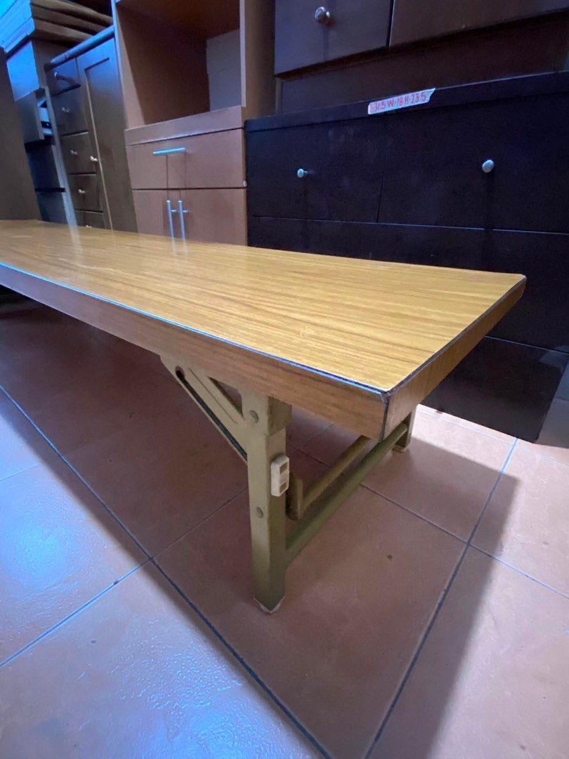 LOW TYPE LONG FOLDING TABLE‼️ (Category: Announcements) located in Manila. Submitted by nanzkie_2015 (Listing ID 1450583490, Image 2). Description: LONG FOLDING TABLE ‼️ *Low type L71 W18 H13 inches 🏷️3500.