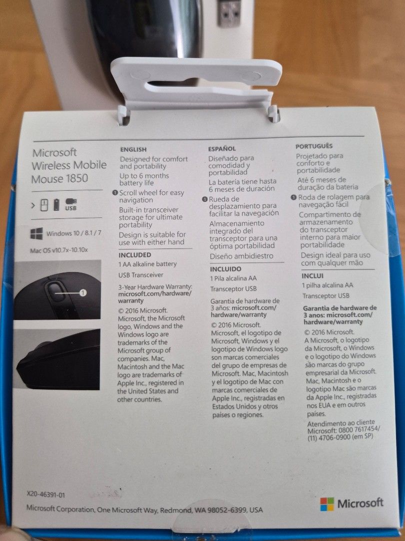 Microsoft Wireless Mobile 1850 Mouse (3 Available)513523224905656322
