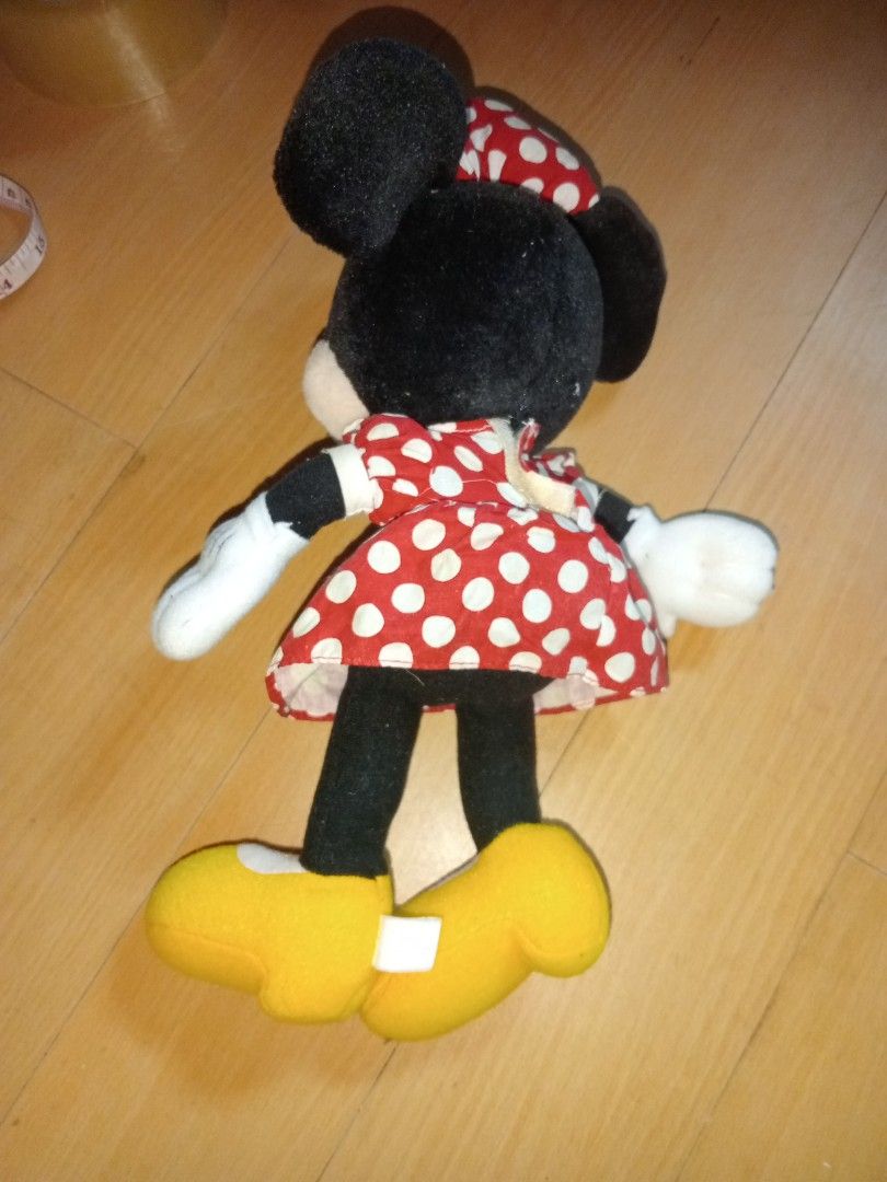 Minnie Mouse Stuff Toy (Category: Plushies & Soft Toys) located in Rizal. Submitted by imanegg08 (Listing ID 1450547205, Image 2). Description: ♥️All items are as is, Please manage your expectations ♥️Pre-loved from US and Japan (handpicked by seller) ♥️Actual photo posted ♥️Please refer to tape measure and hand pic for size ♥️Feel free to PM seller 💵 MOP: Gcash nd Gotyme only 📦 MOD: Lalamove, JnT and LBC 📍Taytay,Rizal ❌No to joy reservers and