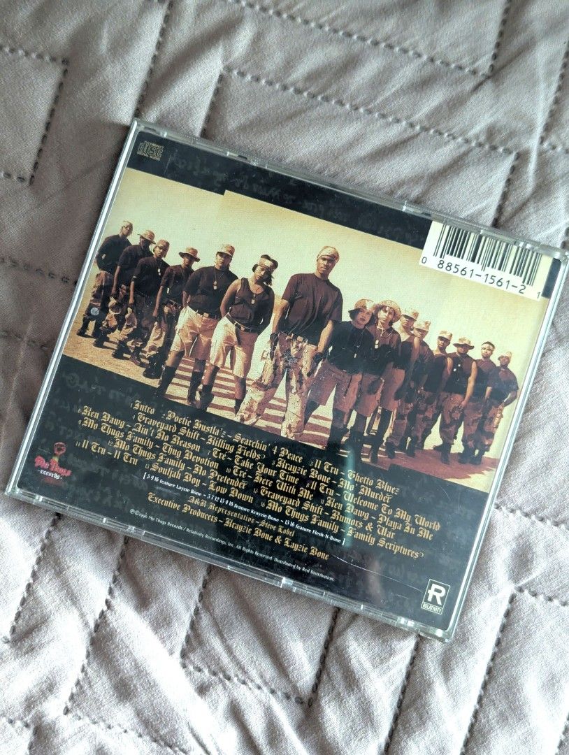 Mo Thugs Family Scriptures CD (Category: CDs & DVDs) located in Manila. Submitted by dorkystuff (Listing ID 1450624062, Image 2). Description: VG to VG+ condition US PRESSING Original 1996 Release (Not Reissue) MO THUGS FAMILY SCRIPTURES feat BONE THUGS N HARMONY Genre: Rap, Hip-hop Shipping via J&T.