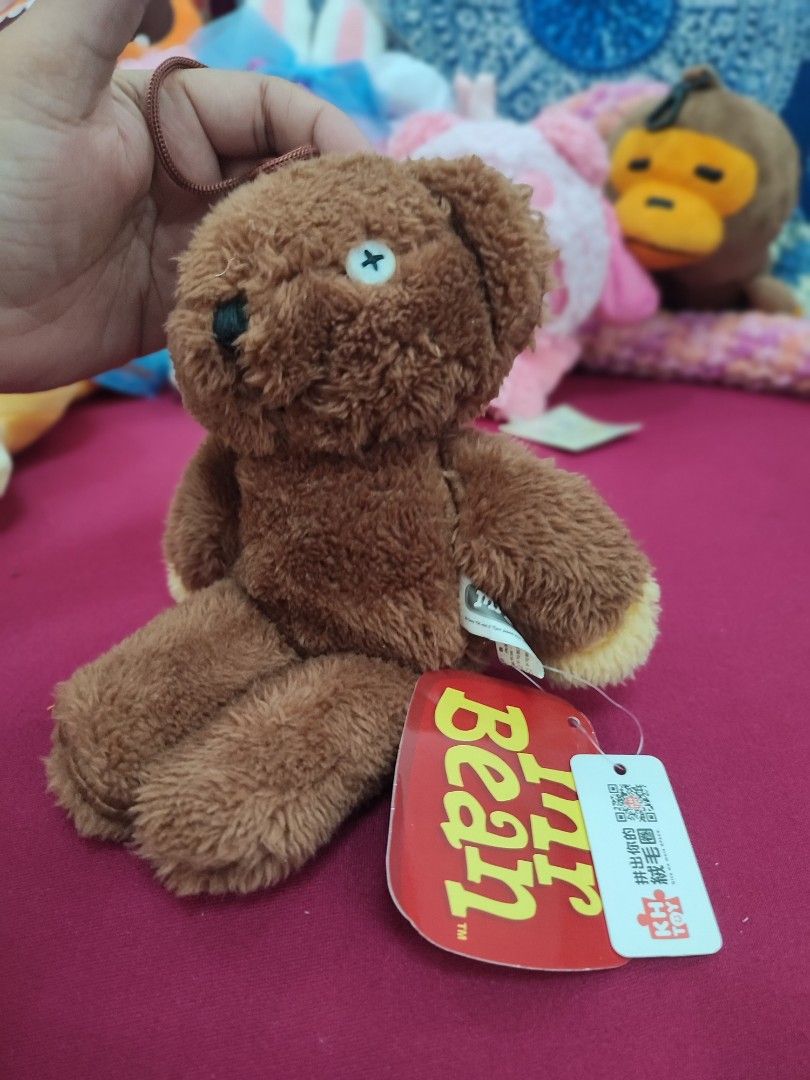 Mr Bean Teddy Bear Plush Toy Keychain (Category: Plushies & Soft Toys) located in Manila. Submitted by epicmountain-f20453 (Listing ID 1450551032, Image 2). Description: - Adorable Mr Bean teddy bear plush toy. - Features a convenient keychain loop. - Comes with the original tag still attached. - Ideal for Mr Bean enthusiasts or as a charming accessory..