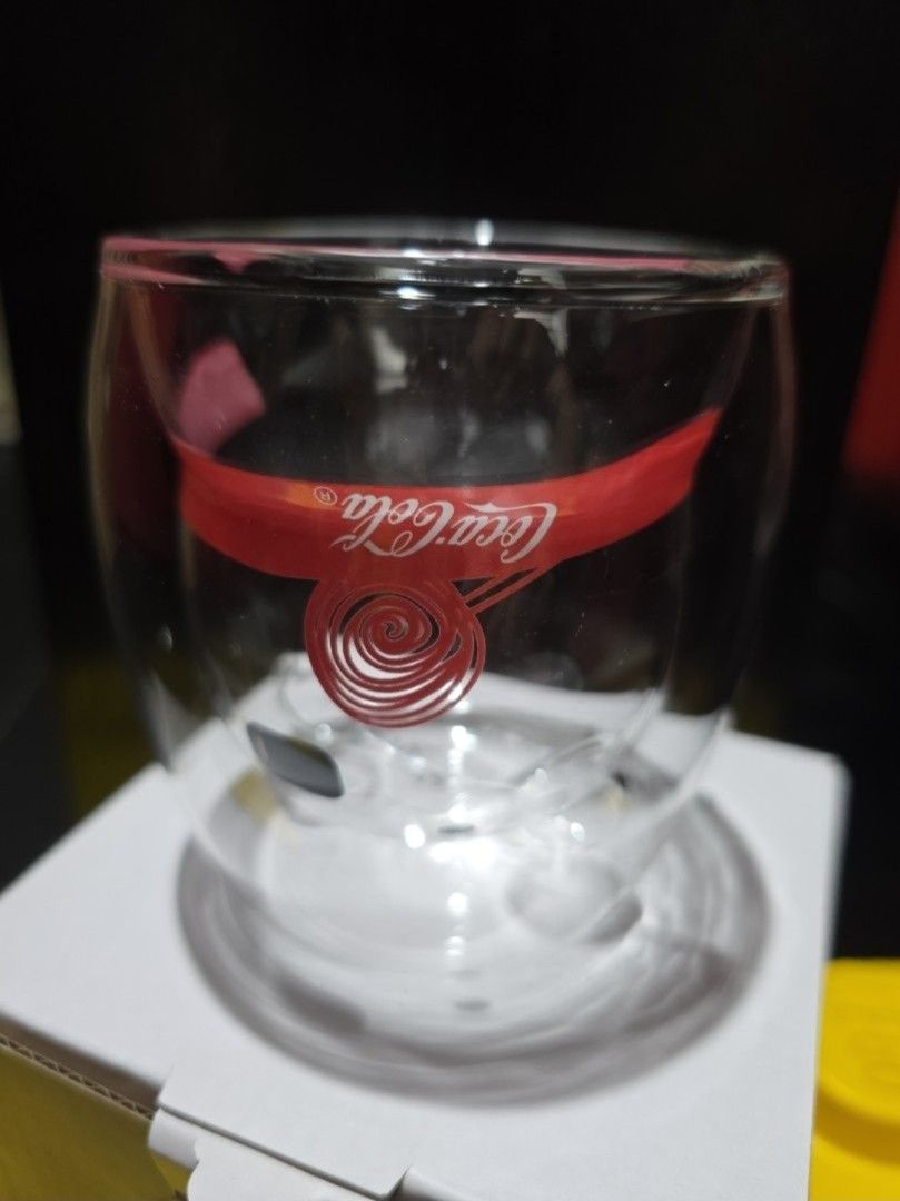 New Coke Cola Double Wall Glass