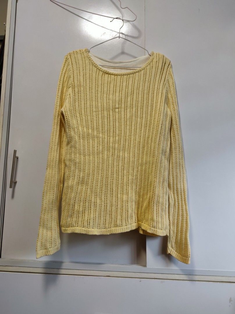 Pastel Yellow Sweater Old Money (Category: Coats, Jackets and Outerwear) located in Cavite. Submitted by de.amune (Listing ID 1450620402, Image 1). Description: s.