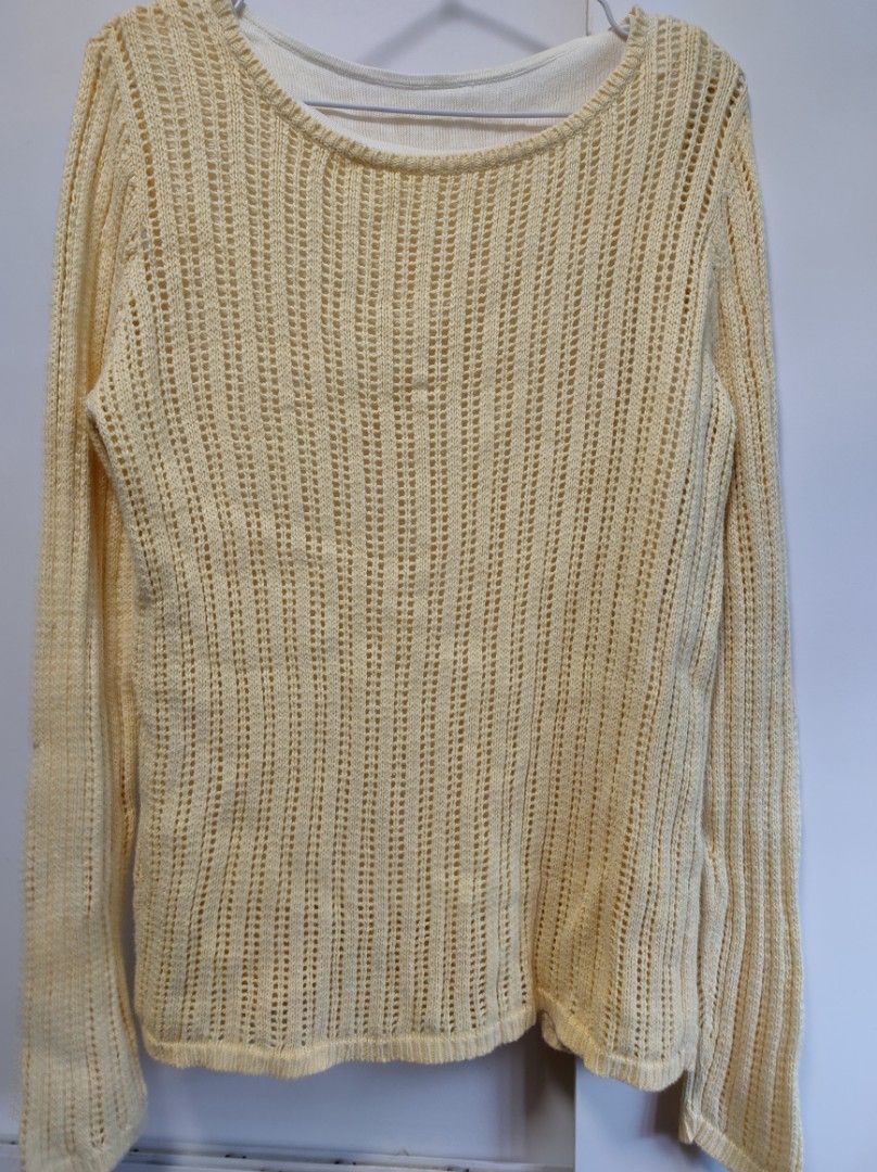 Pastel Yellow Sweater Old Money (Category: Coats, Jackets and Outerwear) located in Cavite. Submitted by de.amune (Listing ID 1450620402, Image 3). Description: s.