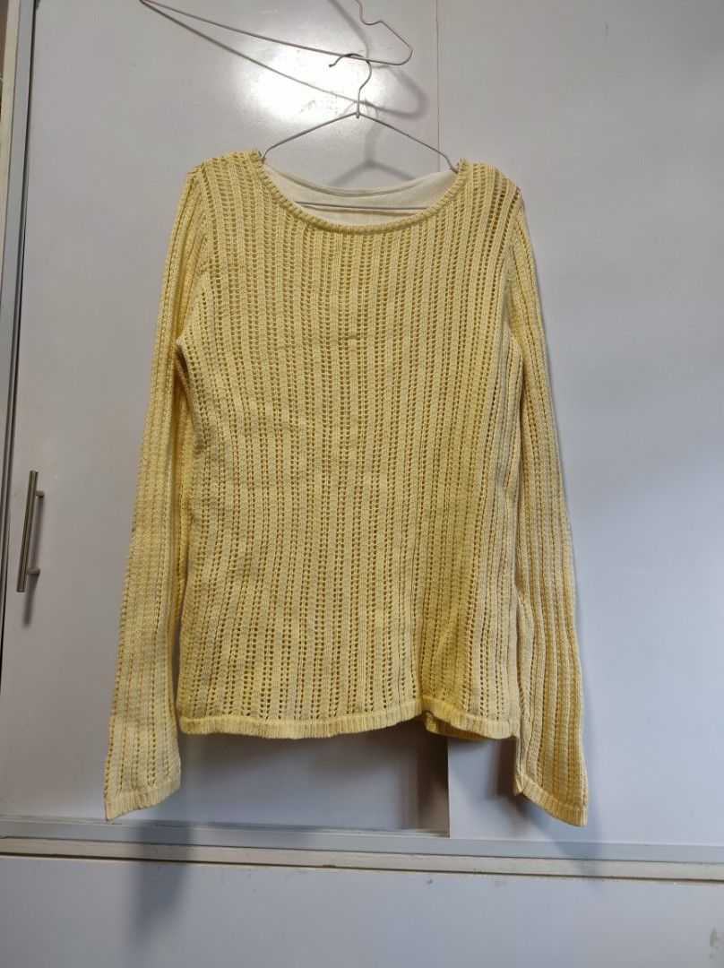 Pastel Yellow Sweater Old Money (Category: Coats, Jackets and Outerwear) located in Cavite. Submitted by de.amune (Listing ID 1450620402, Image 2). Description: s.