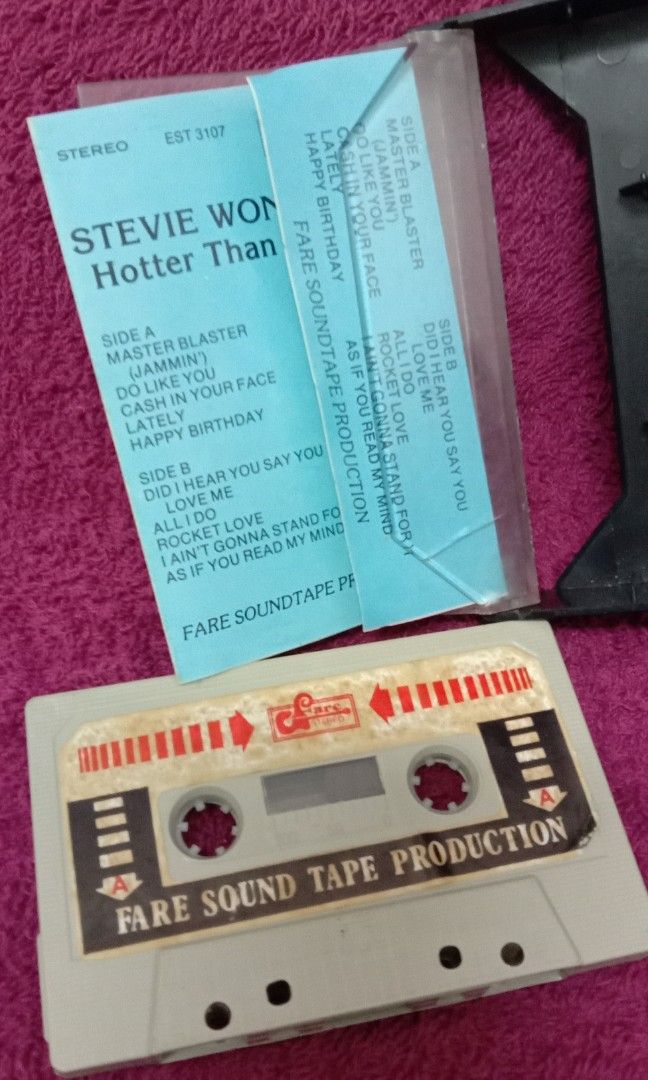 Preloved Kaset Stevie Wonder (Category: CDs & DVDs) located in Batu Pahat. Submitted by azmscollections (Listing ID 1450657804, Image 3). Description: - Inlay dan kaset cun - Sesuai untuk koleksi - Harga x termasuk pos.