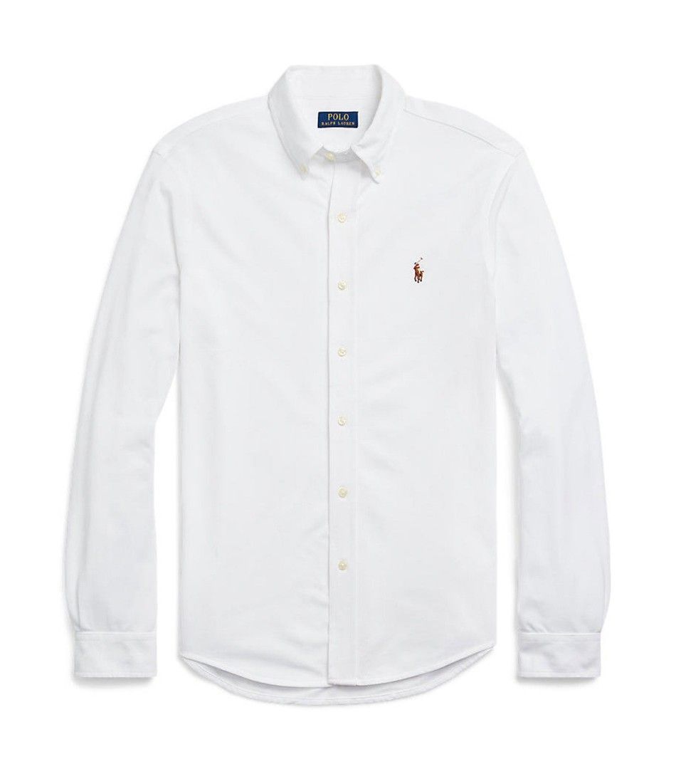Ralph Lauren White Oxford Button-Down Shirt (Category: Tshirts & Polo Shirts ) located in Tabaco. Submitted by emmanyul (Listing ID 1450529845, Image 2). Description: - Classic white Oxford shirt by Ralph Lauren - Brand new condition - 21x29 - for medium sizing - No issues - Authentic - Needs Wash - Negotiable for surebuyer - Features iconic embroidered polo player logo on chest - Button-down collar and long sleeves - Versatile for casual or smar