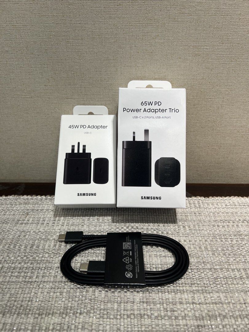 Samsung 45W 65W PD Adapter with Type-C Cable