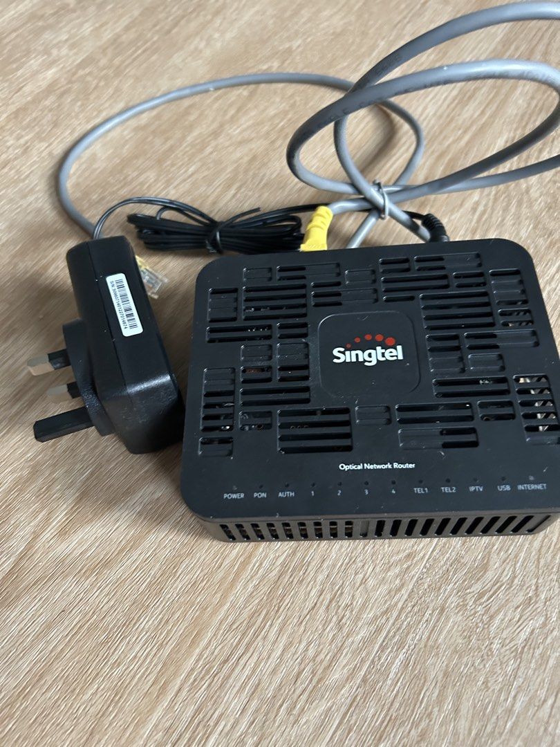 Singtel Optical Network Router with Power Adapter