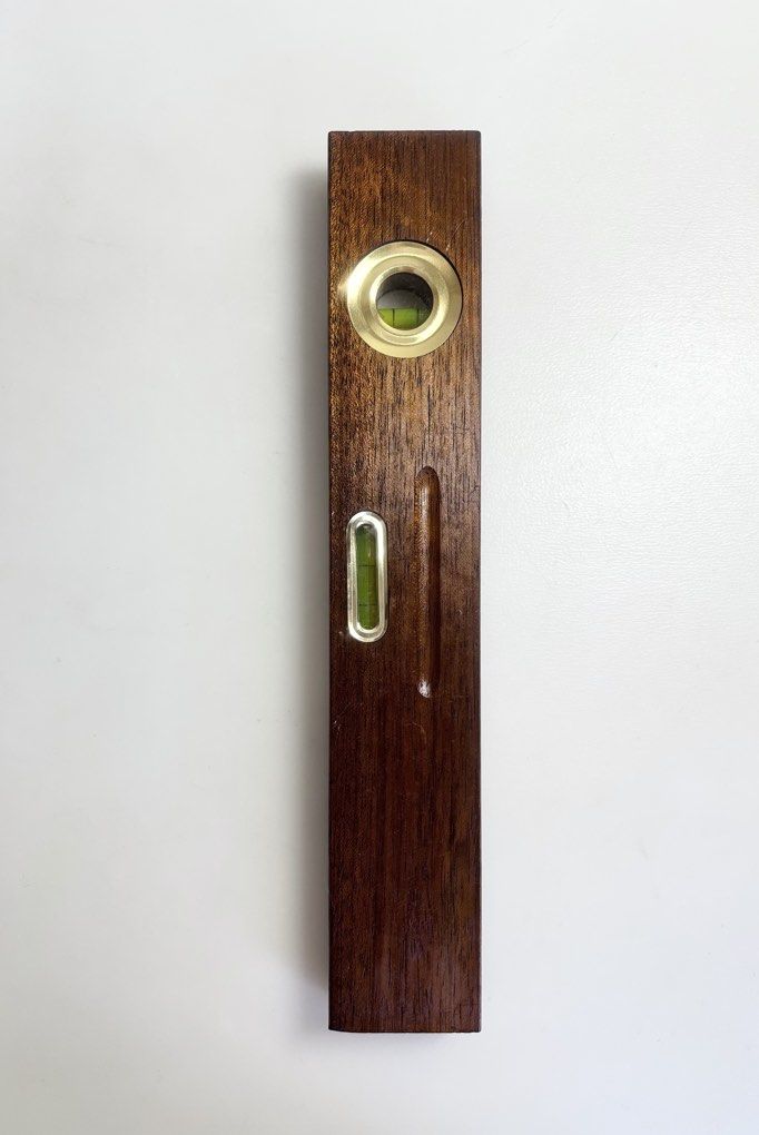 Solid Cherry Wood Level (Category: Home Improvement Tools & Accessories) located in Singapore. Submitted by berlinleemin (Listing ID 1450559071, Image 3). Description: Solid wood Brass trimmings 31x5x2.5cm In good condition Collector’s item More than 50 years .