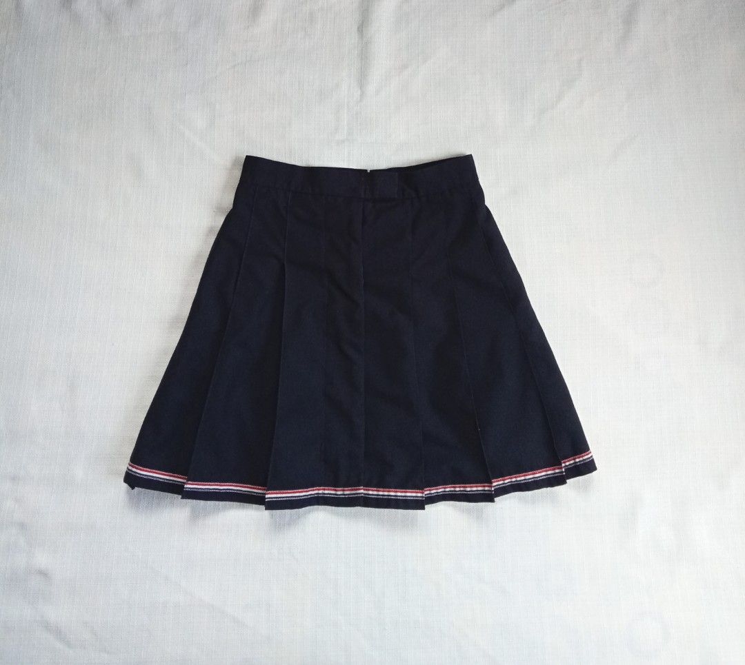 Thom browne pleated mini skirt (Category: Luxury Apparel) located in Bagabag. Submitted by thrift_stories96 (Listing ID 1450719793, Image 1). Description: Thom browne pleated mini skirt With inner cloth Small Waistline - 25 to 26 Length - 16.5 Condition - excellent No flaw.