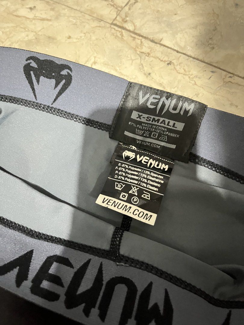 Venum Compression Tights X-Small Black MMA BJJ Grappling (Category: Activewear) located in Taguig. Submitted by Jozgreater (Listing ID 1450578056, Image 2). Description: venum compression pants🥊 32cm waistline Taguig location📍 Can do meet up and lalamove🙂 Dm to purchase❤️ - Brand: Venum - Item: Compression Tights - Color: Black - Size: X-Small (XS) .