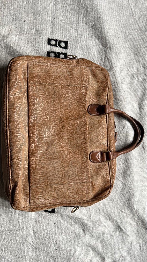 BRIC’S Brown Leather Briefcase Laptop Bag (Category: Briefcases) located in Cagayan de Oro. Submitted by nelsondel21723 (Listing ID 1450586173, Image 3). Description: - BRIC’S brown leather briefcase - Spacious interior for laptop and documents - dimension W 17.5 X 13 - Two main compartments - One internal zipped pocket - Sturdy handles - replacement sling strap - Brass hardware - Timeless piece for work or travel.