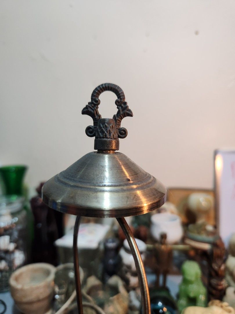 Vintage Carramar Lighting Brass & Ceramic Touch Control Table Lamp Base ✨ (Category: Lighting) located in Baguio. Submitted by tindahanbagtown2600 (Listing ID 1450717988, Image 2). Description: No Bulb | Working Vintage Carramar Lighting Brass & Ceramic Touch Control Table Lamp Base ✨ ​Brand: Carramar Lighting (United Kingdom) — Authentic import piece with original factory label intact on the base. Voltage: 230/240V (Safe and fully compatible wit