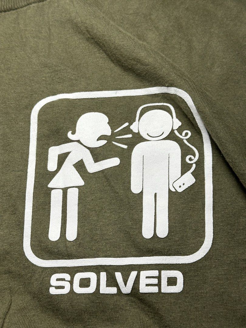 Vintage problem solved (Category: Tshirts & Polo Shirts ) located in Orani. Submitted by ajgav69 (Listing ID 1450578911, Image 2). Description: Problem solved Tee Xl on tag 23width 28 length No issue 750 Bataan location.