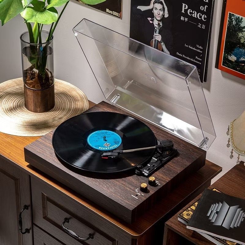 vinyl record player turntable (Category: Portable Music Players) located in Makati City. Submitted by owlthriftstore (Listing ID 1450611070, Image 1). Description: Available.