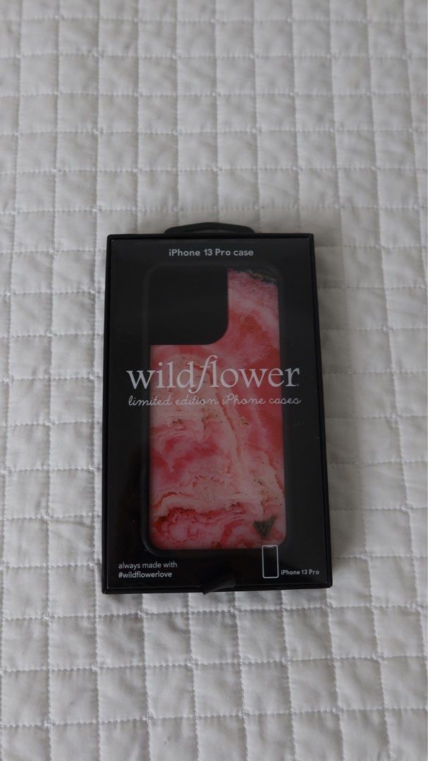 WILDFLOWER iPhone 13 Pro case (Category: Cases & Sleeves) located in Pasay City. Submitted by shop.samjones (Listing ID 1450637724, Image 1). Description: Pink Wildflower iPhone 13 Pro Max case .