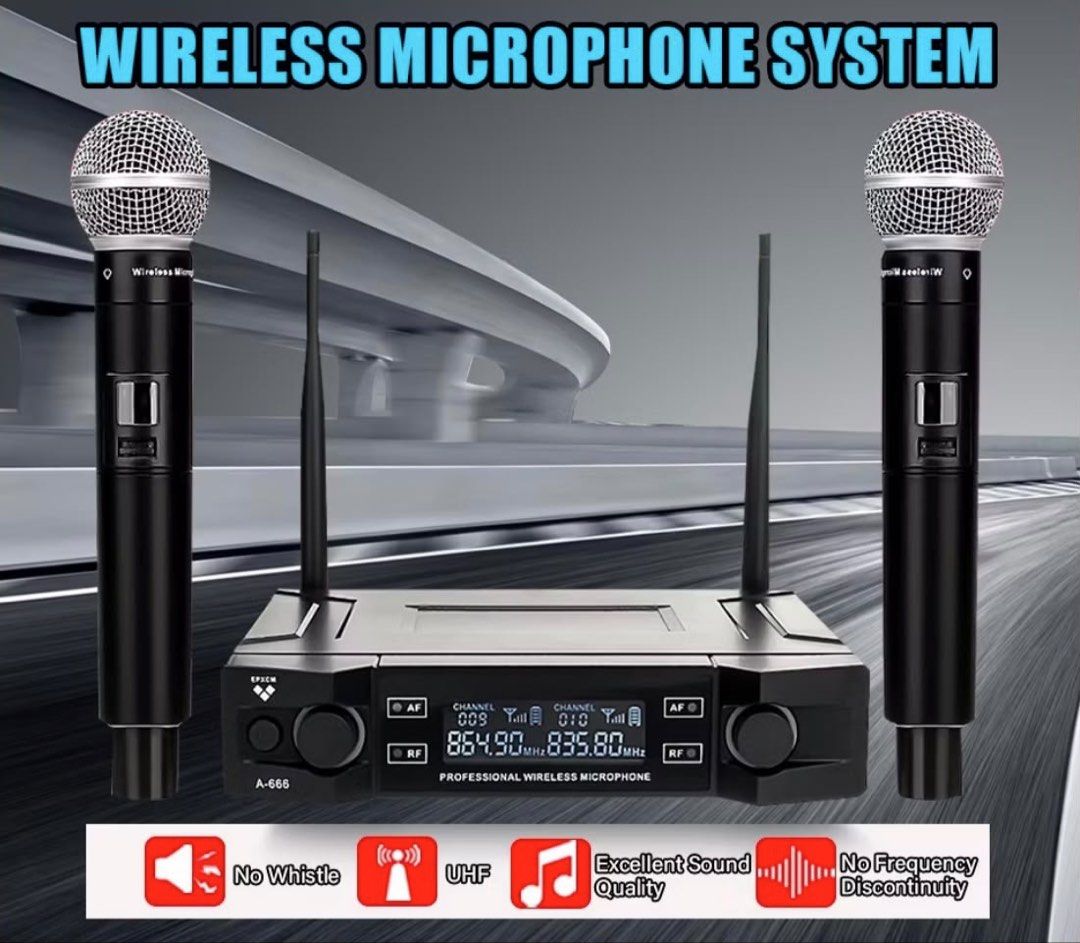 Wireless Microphone System UHF513815407683194880