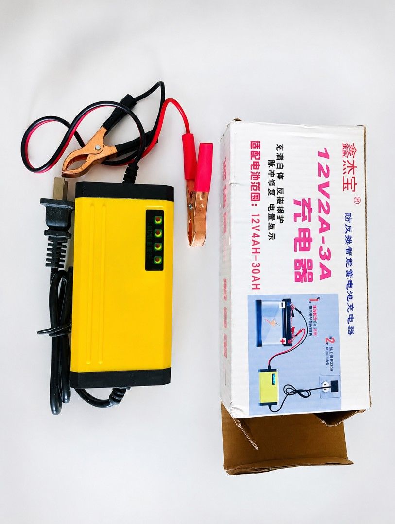 XinJieBao 12V 2A-3A Smart Battery Charger (Category: Chargers) located in Puchong. Submitted by quickpick.com.my (Listing ID 1450575749, Image 1). Description: 🔋 12V Smart Battery Charger (2A–3A) Keep your battery charged and ready whenever you need it. ✅ Smart automatic charging ✅ Reverse polarity protection ✅ LED charging status indicator ✅ Suitable for 12V lead-acid batteries (4Ah–30Ah) ✅ Easy to use – plug in and charge Perfect for motorcycl