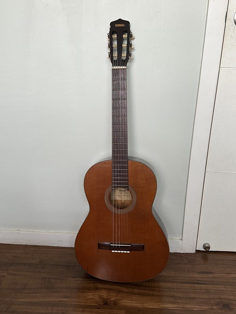 1960s Yamaha No.G-100 classical guitar (Category: Musical Instruments) located in Manila. Submitted by piemienscrub (Listing ID 1447210514, Image 1). Description: For sale 1960s Yamaha No.G.-100 all solid wood spruce top maple back and sides d’addario XT strings with tie blocks 4000 negotiable PM if interested thanks .