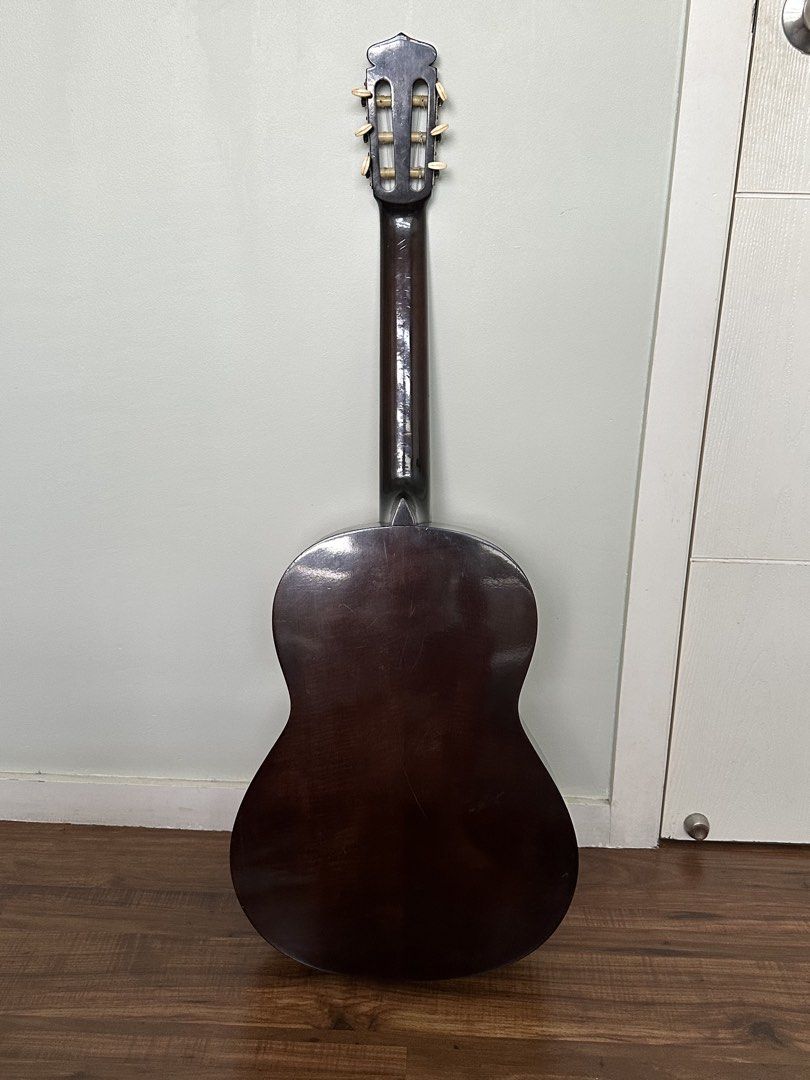 1960s Yamaha No.G-100 classical guitar (Category: Musical Instruments) located in Manila. Submitted by piemienscrub (Listing ID 1447210514, Image 2). Description: For sale 1960s Yamaha No.G.-100 all solid wood spruce top maple back and sides d’addario XT strings with tie blocks 4000 negotiable PM if interested thanks .