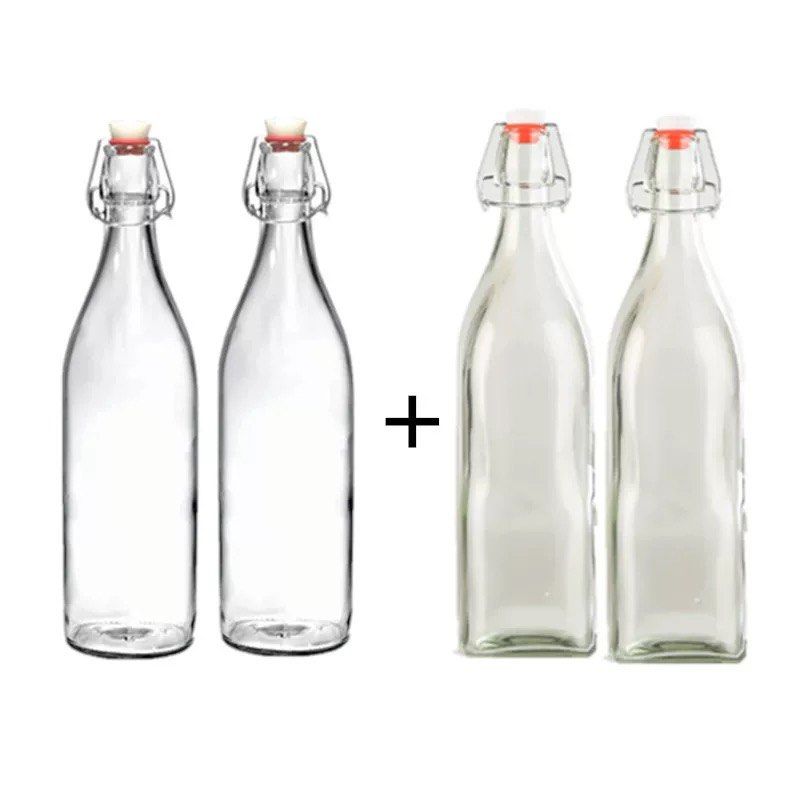 1 litre swing close glass bottles498317749860454400