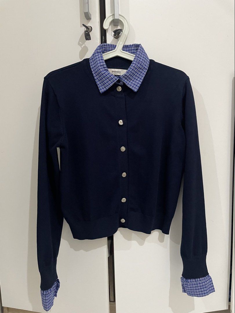 3Mongkis - Finila Knit Top (Kategori: Atasan) berada di Tangerang. Dikirim oleh minie_wear (ID iklan 1447119285, Gambar 2). Deskripsi: Preloved 2x pakai Size M LD 96-120 cm Navy.