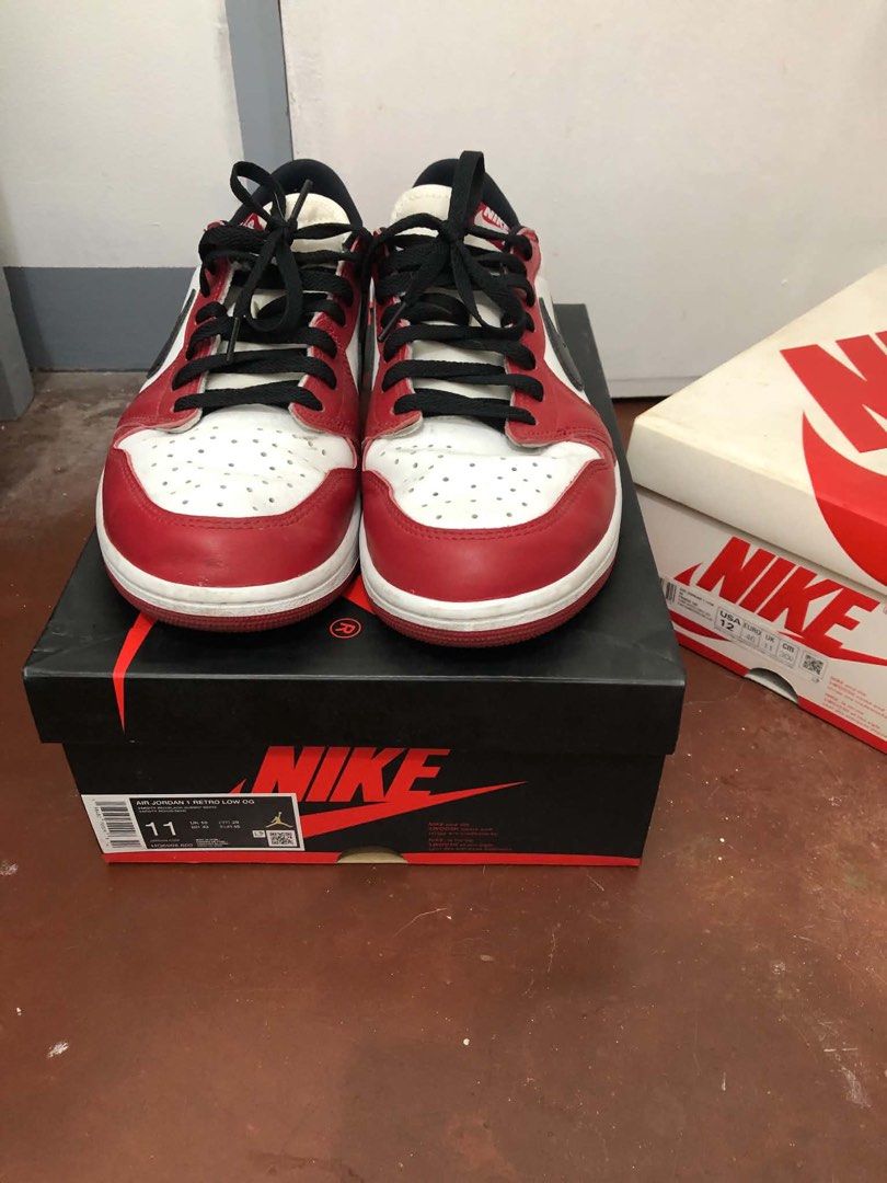 Air Jordan 1 Low Retro OG 'Chicago' (Category: Sneakers) located in Quezon City. Submitted by heyaly_ (Listing ID 1447108779, Image 1). Description: - Air Jordan 1 Low Retro OG Chicago - Size: US 11 - Includes original box and paper - Comes with extra laces - Includes shoe trees - Ideal for collectors and everyday wear - Grab these iconic kicks now! Jordan 1 low chicago 2025 Size 11 Condition: 9/10 - 5 days sa office lang ginagamit Location: Calo