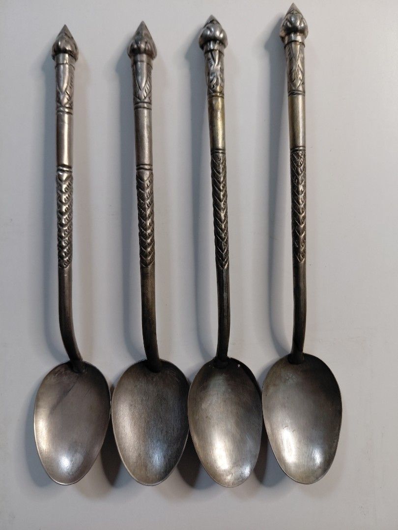 Antique russian teaspoon set of 4