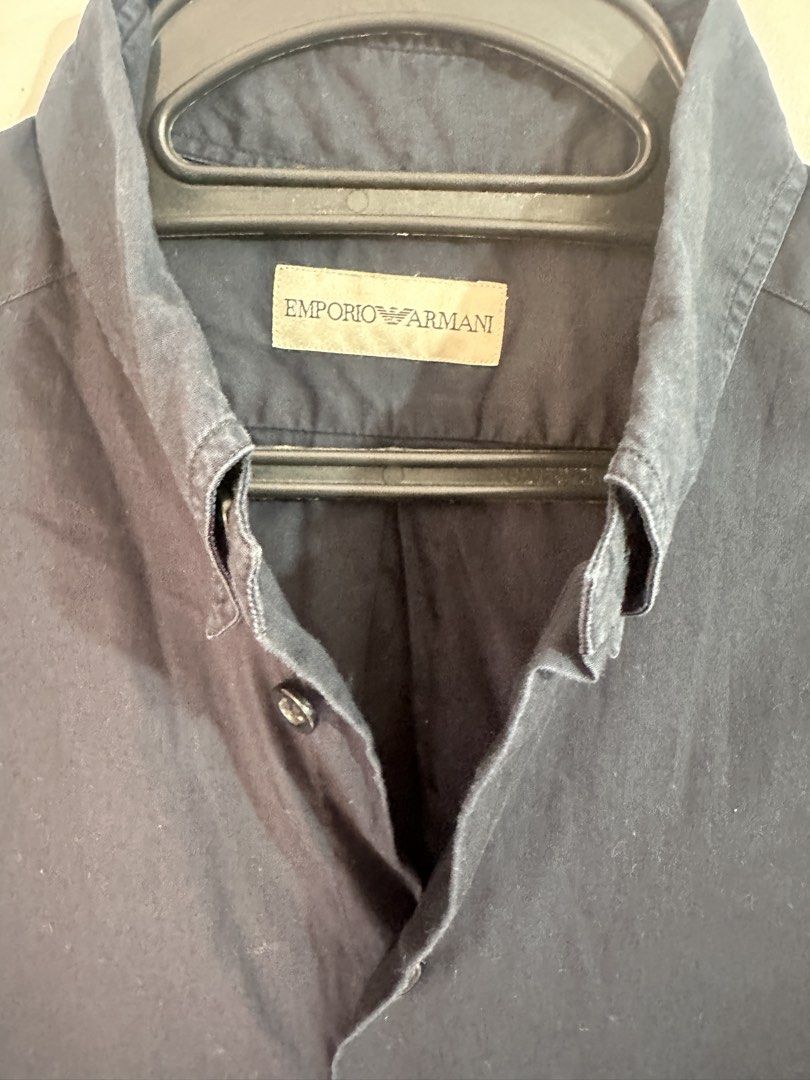 Armani Polo (Category: Formal Shirts) located in Manila. Submitted by markokostlich (Listing ID 1447157797, Image 3). Description: Armani Longsleeve Polo Condition: 10/10 Color: 10/10 Dimes: L-30.5, W- 23.5 📌𝙍𝙀𝙈𝙄𝙉𝘿𝙀𝙍𝙎 ♡ Mine now, pay now ♡ Please manage your expectation coz these are preloved items. ♡ Color may slightly vary due to lighting. ♡ SF depends on your location 📦Via J&T or Lalamove 💎GoTyme/ Gcash 📍Location: Cainta.