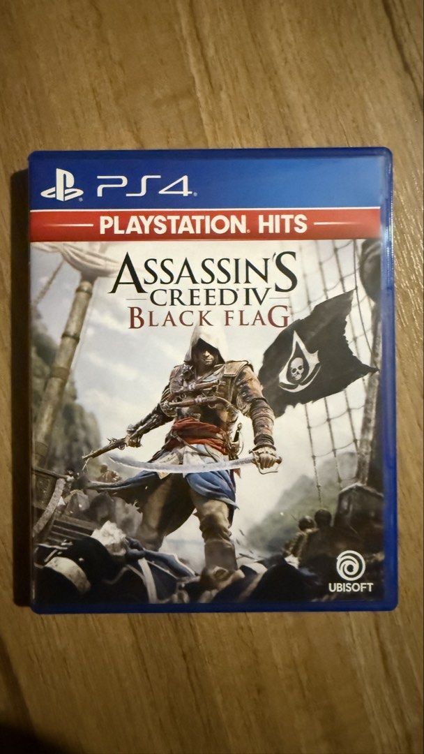 Assassin's Creed IV: Black Flag - PS4 (Category: PlayStation) located in Manila. Submitted by jack22.wind (Listing ID 1447128578, Image 1). Description: - Assassin's Creed IV: Black Flag for PlayStation 4 - Playstation Hits Edition - Never played it before but it’s open - Experience the Golden Age of Piracy as Edward Kenway - Engage in thrilling naval combat - Discover hidden treasures and explore vast oceans - Classic action-adventure gameplay.