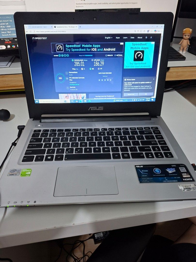 ASUS Laptop Intel Core i7 3537U 8GB RAM 120GB & 24GB SSD