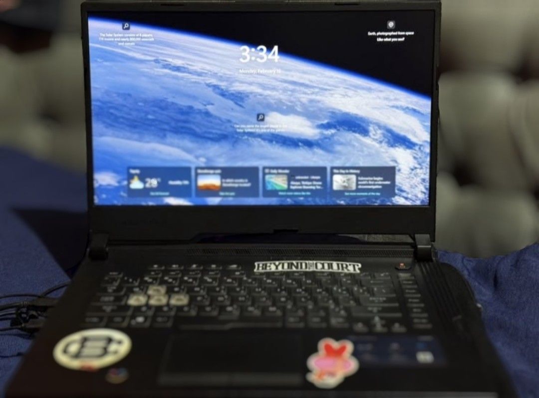 Asus ROG Strix G G531GT-AL001T (Category: Laptops & Notebooks) located in Quezon City. Submitted by blanc0_ (Listing ID 1447126192, Image 1). Description: FOR SALE ASUS ROG Strix G G531GT-AL001T • 15.6” Full HD (1920×1080) 120Hz Display • Intel Core i7-9750H (9th Gen) • NVIDIA GeForce GTX 1650 4GB • 8GB DDR4 RAM • 256GB NVMe SSD + 1TB HDD • RGB Backlit Keyboard (Aura Sync) • Windows 11 PRO • Built-in Wi-Fi & Bluetooth CONDITION / NOTES: • Touchpa