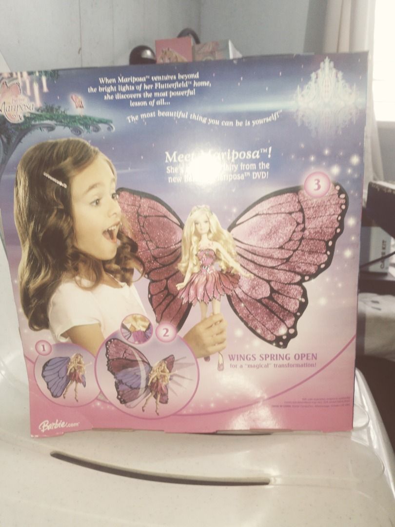 Barbie Mariposa (2008) Magic Wings Doll. Never removed from box, Toys ...