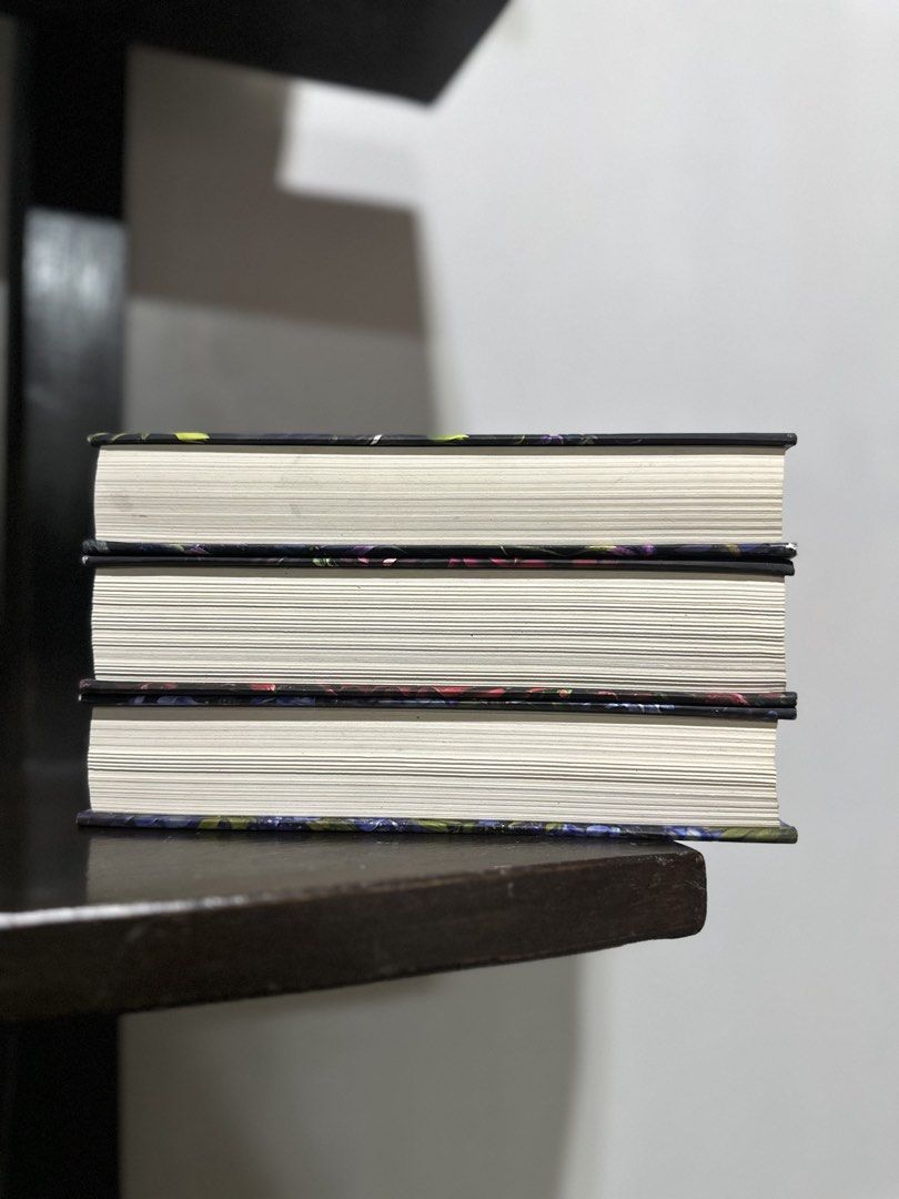 HB Belladonna Series by Adalyn Grace (Category: Storybooks) located in Baguio. Submitted by maryhadalittlebook (Listing ID 1447150385, Image 3). Description: - Includes: Belladonna, Foxglove, and Wisteria - All hardcover editions with hidden covers. - No markings. No spine creases. With minimal foxing and tanning. .