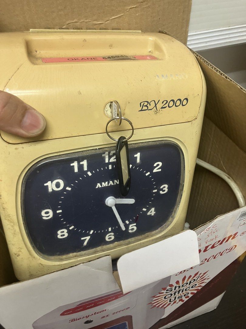 Biosystem BX 2000 Time Clock Punch Machine498371414658928641