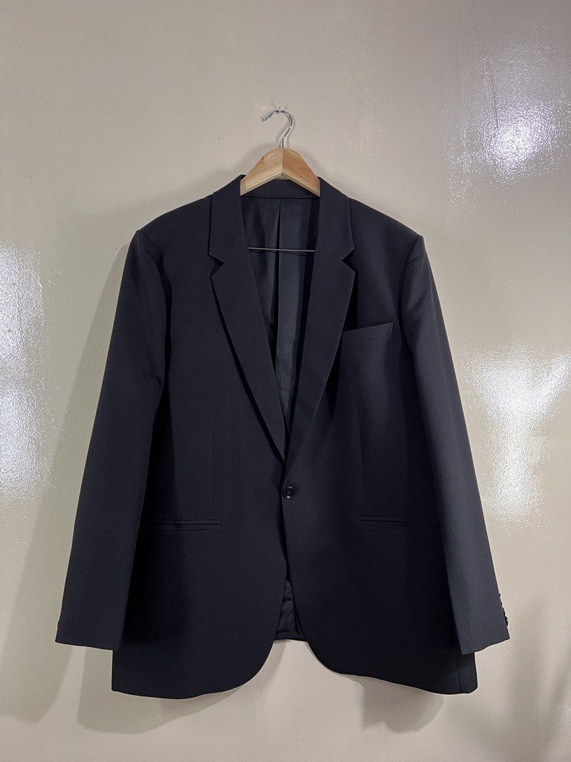 Black Blazer and Trousers Suit Set (Category: Sets or Coordinates) located in Manila. Submitted by randsclothingstore (Listing ID 1447289445, Image 1). Description: BRAND: None - Custom Made Size (Inch) ‼️Medida Size‼️: Coat: W 27.5 | L 31.5 Pants: W 44 | L 38 Color Rate: 9.8/10 Condition: Like New Issue: None 🧼 Items have been stored or thrifted — we highly recommend washing before wearing. 💡 Colors may vary slightly due to lighting and screen