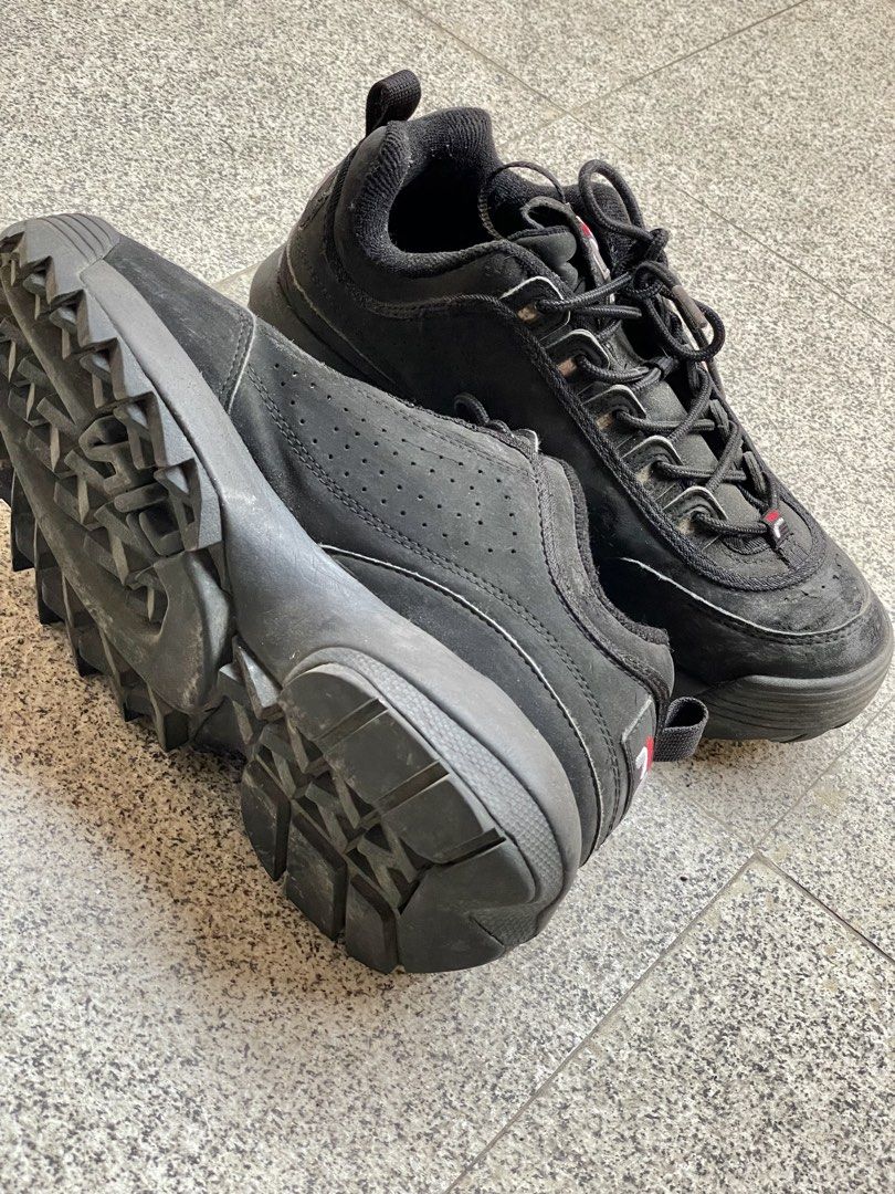 Black Fila Disruptor II (Category: Sneakers) located in Imus. Submitted by mgemesp (Listing ID 1447258023, Image 3). Description: ORIGINAL BLACK FILA DISRUPTOR II — bought in HK RFS: not used anymore, only stored ‼️ MOP: GCash or Maya only — full payment upon booking delivery — no cancellation (payment non-refundable).