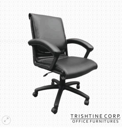 Black Leather Office Chair with Wheels (Category: Office Furniture & Fixtures) located in Caloocan City. Submitted by jimtapitan_trishtinecorp. (Listing ID 1447161323, Image 1). Description: - Comfortable black leather office chair - Swivels and has wheels for easy movement - Sturdy build, great for any home office or workspace - Ready for a new home DISCLAIMER: PRICE IS FOR POSTING PURPOSES ONLY.