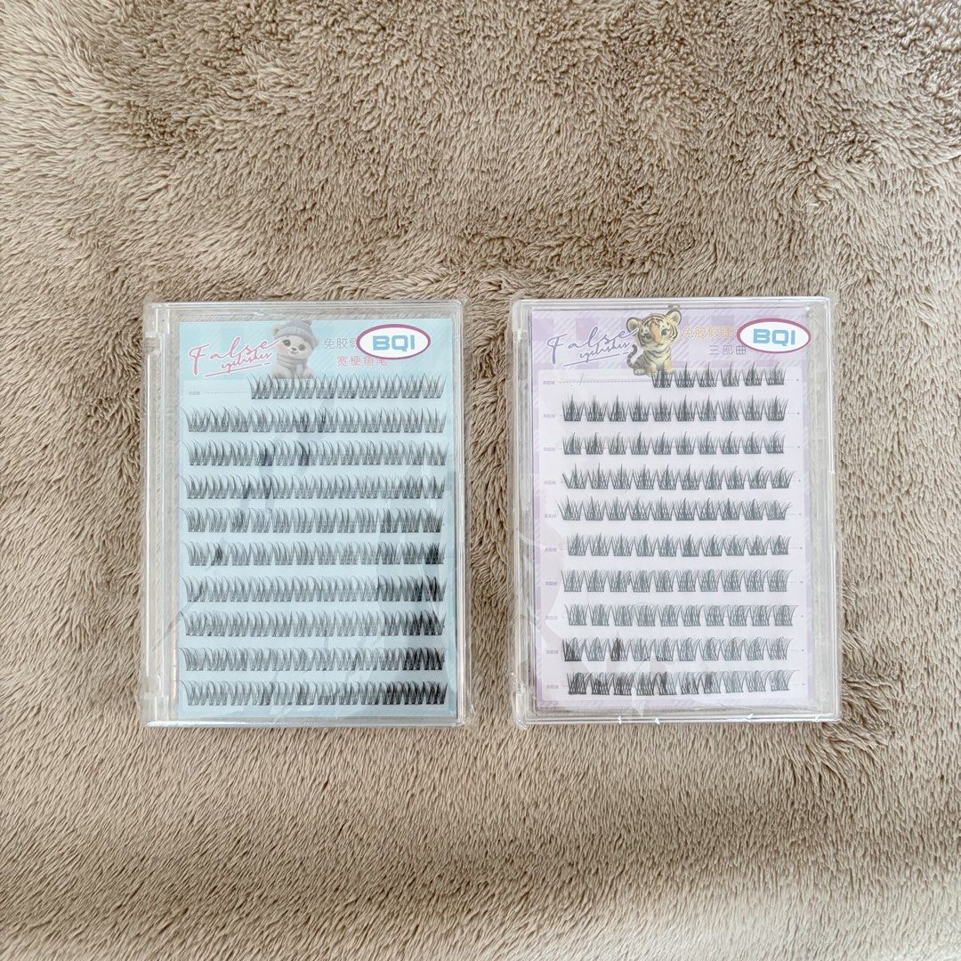 BQI self-adhesive lashes (Category: Makeup) located in San Juan City. Submitted by _ands_ (Listing ID 1447201692, Image 1). Description: - Get BOTH for 100php - Refer to photo for number of lashes remaining.