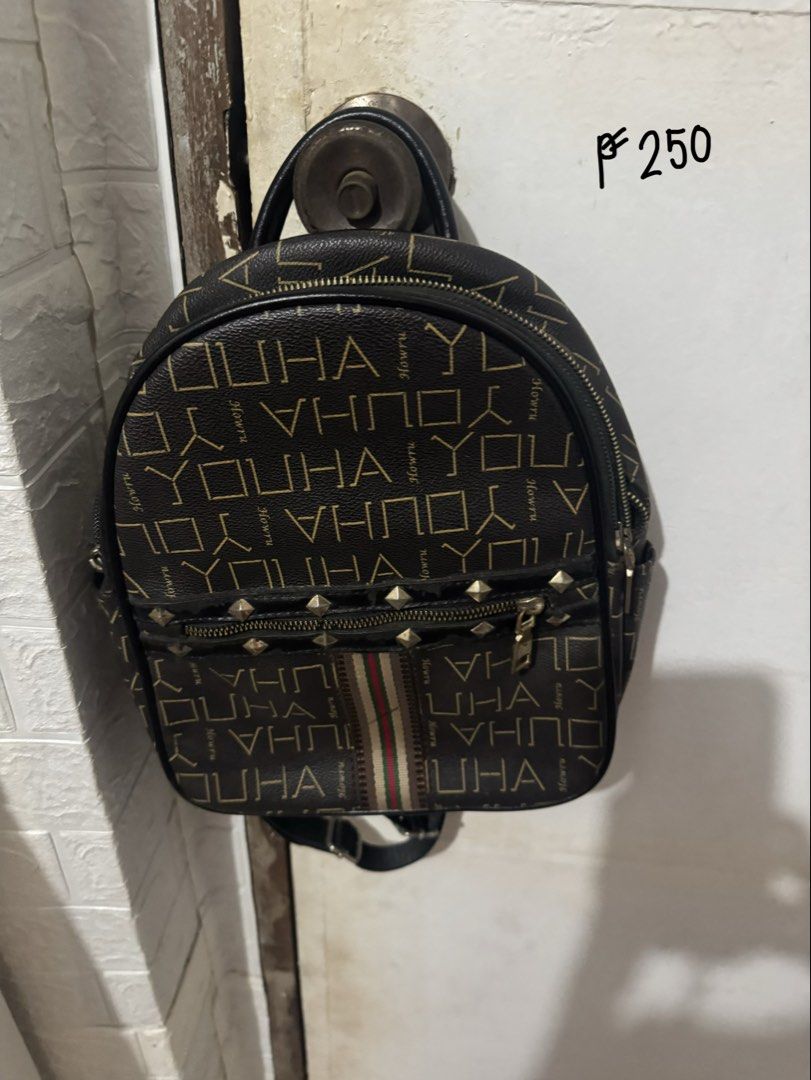 Brown Backpack (Category: Backpacks) located in Batangas. Submitted by chaeeyi (Listing ID 1447208500, Image 1). Description: RFS : TOO MANY BAGS ALREADY IN GOOD CONDITION, ONLY USED A FEW TIMES MOD : JnT MOP : GCASH (PAYMENT FIRST ONLY).