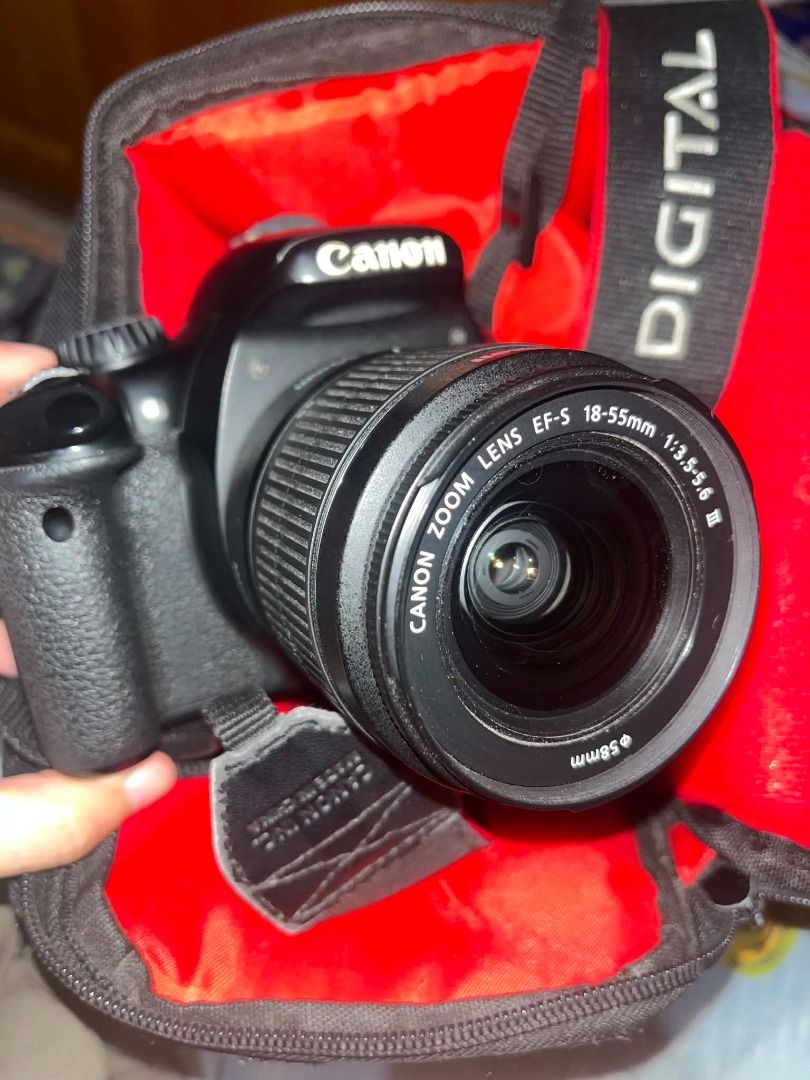 Canon DSLR 550D (Category: Cameras) located in Butuan. Submitted by reggex99 (Listing ID 1447232358, Image 1). Description: PLEASE READ FIRST BEFORE PURCHASE Canon 550D DSLR Camera. (helping a friend) Has perfect condition, Used Barely. Very taken care of. It does not have fungus, or any errors whatsoever. Inclusions: EFS- 18-55mm Lens Camera Bag with Sling Fresh Battery Charger RFS: Not using it anymore, for emergency funds. Kung ipadala, STRICT