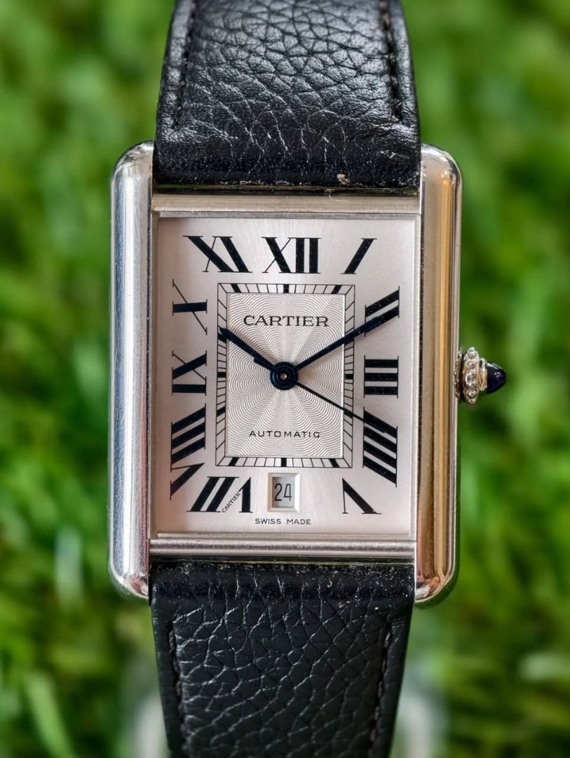 Cartier Tank Must XL (Category: Luxury Watches) located in Muntinlupa City. Submitted by noeyslittlecloset (Listing ID 1447111656, Image 1). Description: Cartier Tank Must XL Reference WSTA0040 Automatic Complete Set. Watch + Box 2022 Warranty Until 2030 Actual Photos Posted Php 240k.